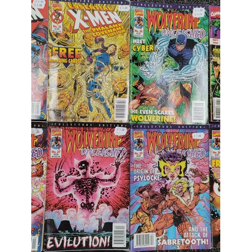 593 - A job lot of 11 1996-1998 marvel comics. Superheros include wolverine, the incredible Hulk and X-Men... 