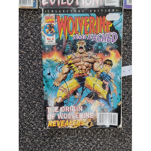 593 - A job lot of 11 1996-1998 marvel comics. Superheros include wolverine, the incredible Hulk and X-Men... 