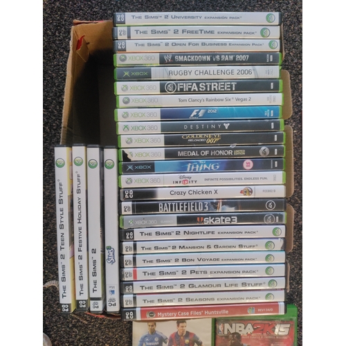 594 - A job lot of video games from Xbox, Xbox 360, Xbox one and PC.