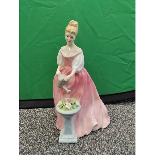 553 - Five porcelain figurines of women brands include Royal Doulton and Coalport. Women include Alexandra... 