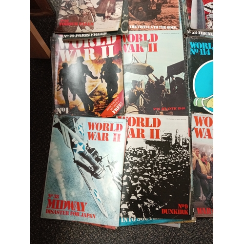 557 - Job lot of World War II magazine's.