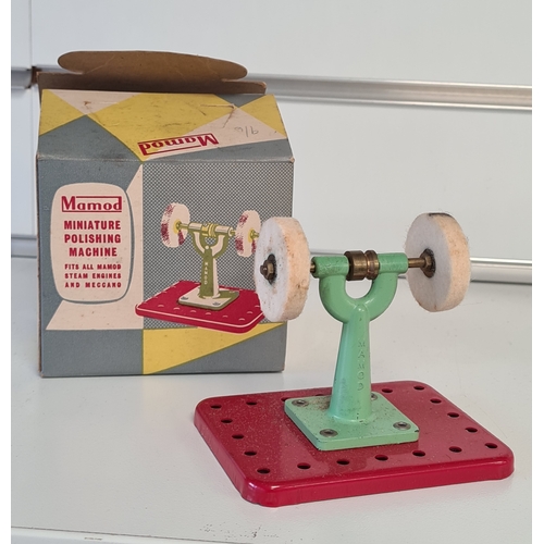 608 - Mamod Minature Polishing Machine in original box to fit Mamod Steam Engines and Meccano