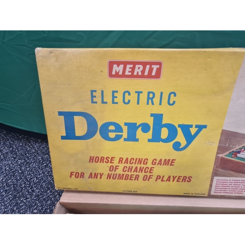 627 - Merit Electric Derby Horse Racing Game Of Chance in original box