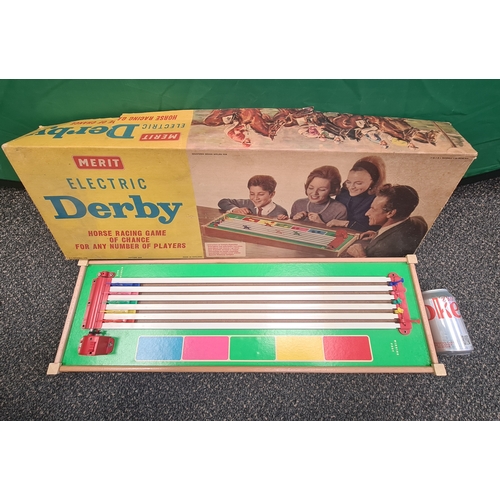 627 - Merit Electric Derby Horse Racing Game Of Chance in original box