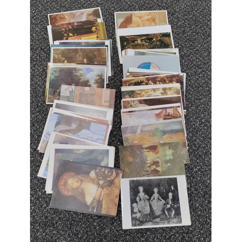 648 - A large collection of topographical postcards some written on and stamped 1940. There are also a cou... 