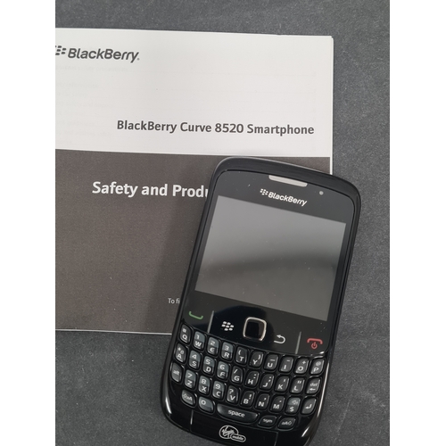 416 - Blackberry Curve 8520 Smartphone with box & ranger binoculars 12 x 50 field 6.5