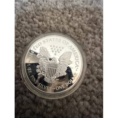 799 - 2020 W West Point one ounce silver eagle coin.