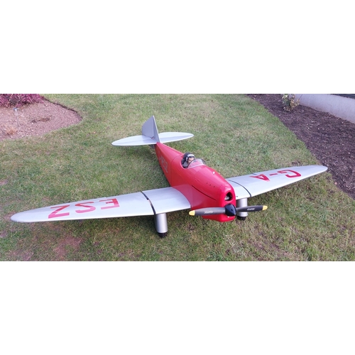 697 - Very large vintage remote control aeroplane with  Super Tigre 3000 30cc nitro engine.
86