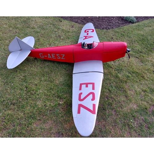 697 - Very large vintage remote control aeroplane with  Super Tigre 3000 30cc nitro engine.
86