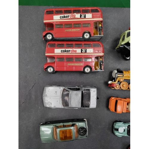 584 - Assortment of model vehicles including Corgi, Hotwheels, Majorette.