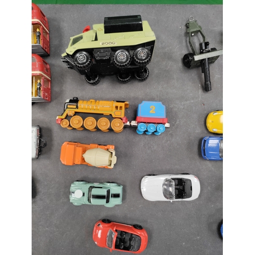 584 - Assortment of model vehicles including Corgi, Hotwheels, Majorette.