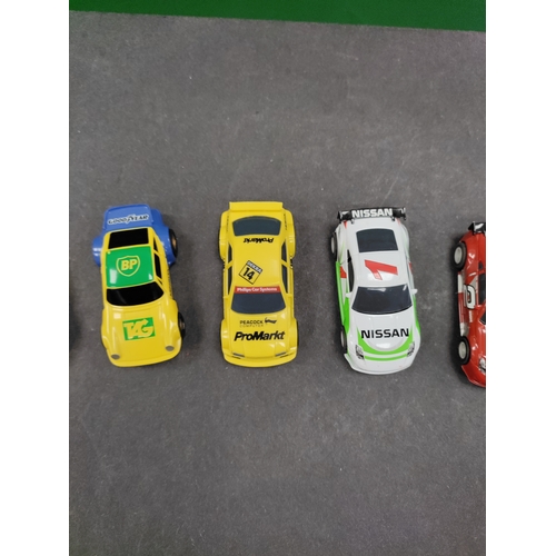 587 - Lot of Hornby micro scalextric cars. Including L7596 and L8109