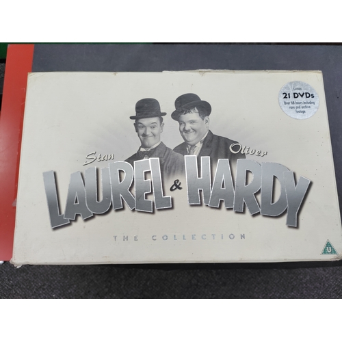 589 - Laurel and Hardy The collection DVD box set. Contains 21 DVDs. Over 68 hours including rare and arch... 