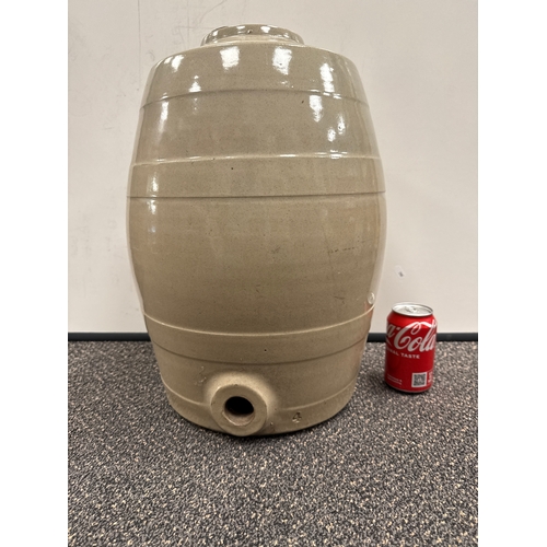 616 - Large Victorian stoneware barrel