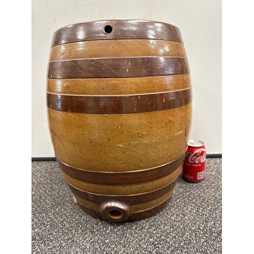 618 - Large Victorian stoneware barrel