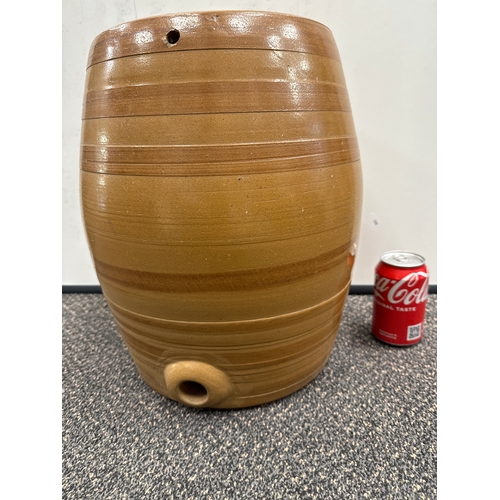 619 - Large Victorian stoneware barrel