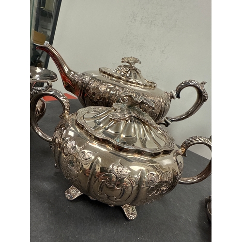 647 - Silver plated tea and coffee set. PSL Sheffield