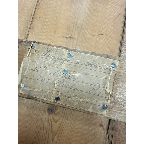 650 - North Eastern Railway wooden crate with castors; Complete with contents from a house clearance. 31 x... 