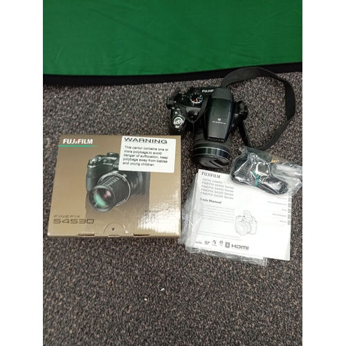 680 - Fujifilm Finepix S4530 digital camera with strap and cables.