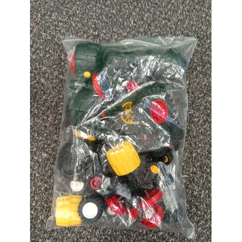 715 - Bag of vintage lego wheels of varying sizes and types.