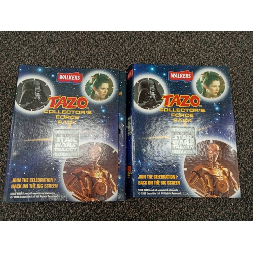 730 - 2 walkers TAZO Star Wars collectors force packs; Special edition featuring the star wars trilogy. 1 ... 