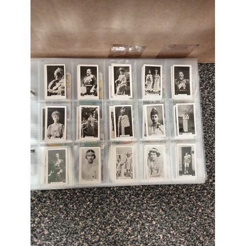 677 - Massive collection of cigarette cards from 1900's to 1930's. 8 folders completely full, APX 1000 car... 