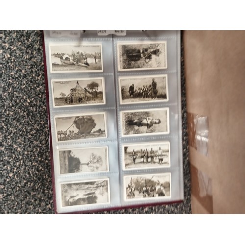 677 - Massive collection of cigarette cards from 1900's to 1930's. 8 folders completely full, APX 1000 car... 