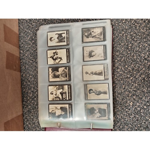 677 - Massive collection of cigarette cards from 1900's to 1930's. 8 folders completely full, APX 1000 car... 