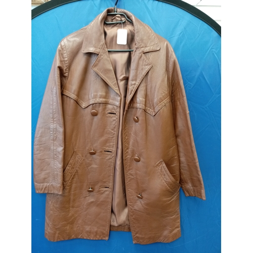 14 - Lot of vintage clothing to include 5 coats, 2 dresses and a skirt, vest and jacket set. Comes with C... 