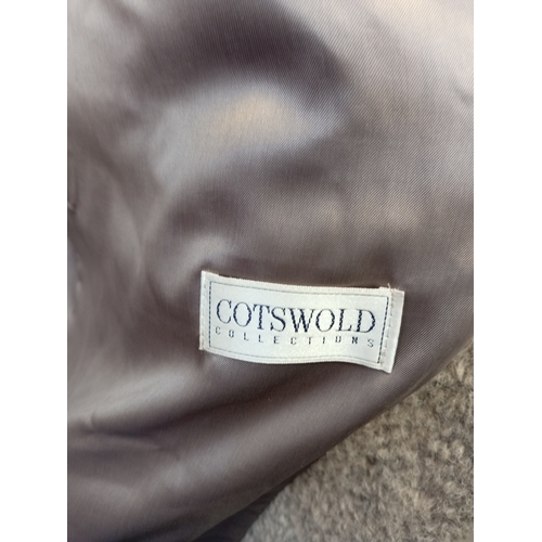 14 - Lot of vintage clothing to include 5 coats, 2 dresses and a skirt, vest and jacket set. Comes with C... 