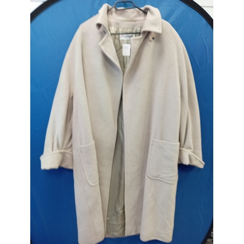 14 - Lot of vintage clothing to include 5 coats, 2 dresses and a skirt, vest and jacket set. Comes with C... 