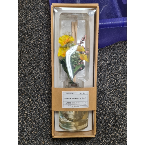 19 - Job lot of ladies accessories & floral items to include: free standing pink bouquet, Baylis & Hardin... 