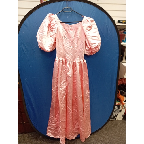 22 - Vintage 1980's puffy pink ball gown.