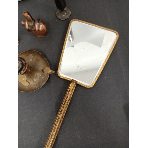 42 - Job lot of odds from house clearance to include a signed Spelter bust of Sir Edward Elgar, a cold ca... 
