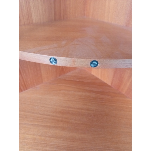 100 - A mid century Modern MCM teak Parker Knoll Nathan Corner display cabinet. Measures H 194cm x D 44cm ... 