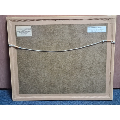 165 - Glass framed Welsh landscape Watercolour painting of Moel Famman From Llanferres, signed Alan Victor... 