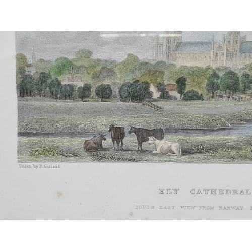 170 - 2 glass framed paintings, one a watercolour with country house and sheep which measures H32cm x39cm,... 