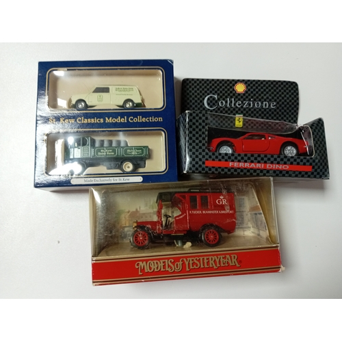 128 - A collection of die cast models to include St. Kew classics, a matchbox models of yesteryear Renault... 