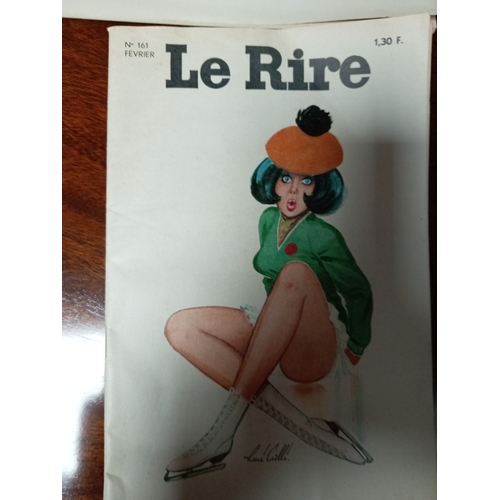 129 - A collection of five Le Rire French humour magazines. Issues 108, 115, 127, 131 and 161. All from th... 
