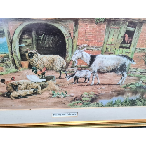 104 - 2 glass framed rural prints to include: George Stubbs 