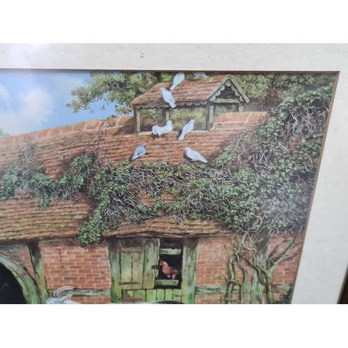 104 - 2 glass framed rural prints to include: George Stubbs 