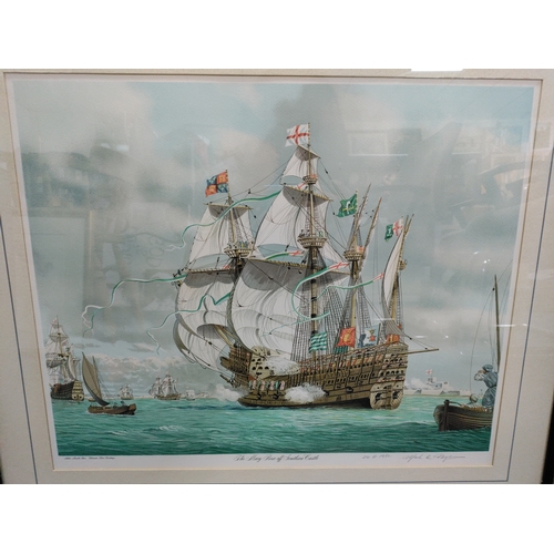 111 - An original work of art by Mark R. Myres RSMA (Royal society Of Marine Artists) of 