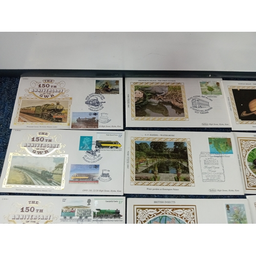 167 - A collection of 25 first day covers, four are Ghandi 1969. The rest are all from 1985 to include G. ... 