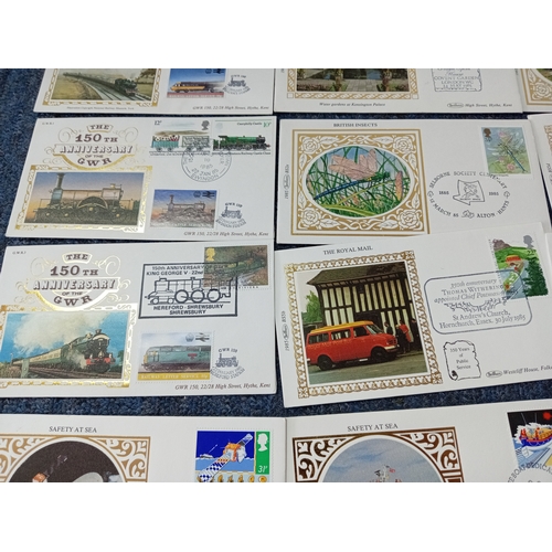167 - A collection of 25 first day covers, four are Ghandi 1969. The rest are all from 1985 to include G. ... 