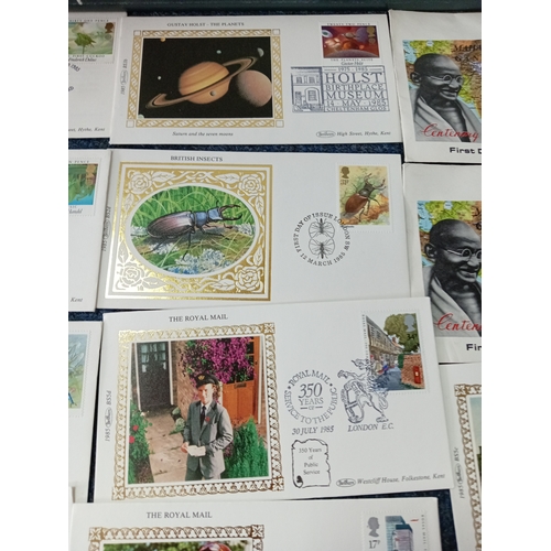 167 - A collection of 25 first day covers, four are Ghandi 1969. The rest are all from 1985 to include G. ... 