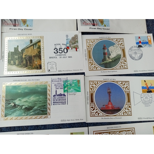 167 - A collection of 25 first day covers, four are Ghandi 1969. The rest are all from 1985 to include G. ... 