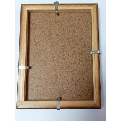 251 - A black and white religious icon woodblock print. H 21cm x W 16cm.