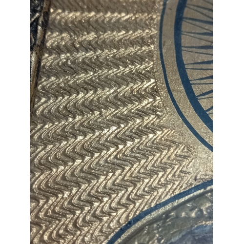 252 - An antique handpainted religious icon of The Black Madonna of Czestochowa Poland in a gold gilt fram... 