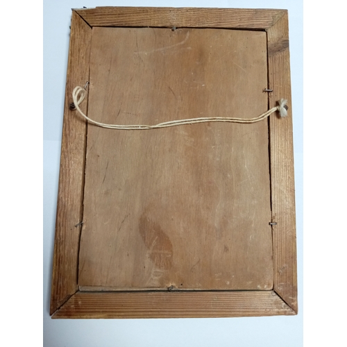 252 - An antique handpainted religious icon of The Black Madonna of Czestochowa Poland in a gold gilt fram... 