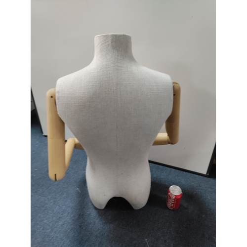 1 - Articulate vintage wood and cloth mannequin